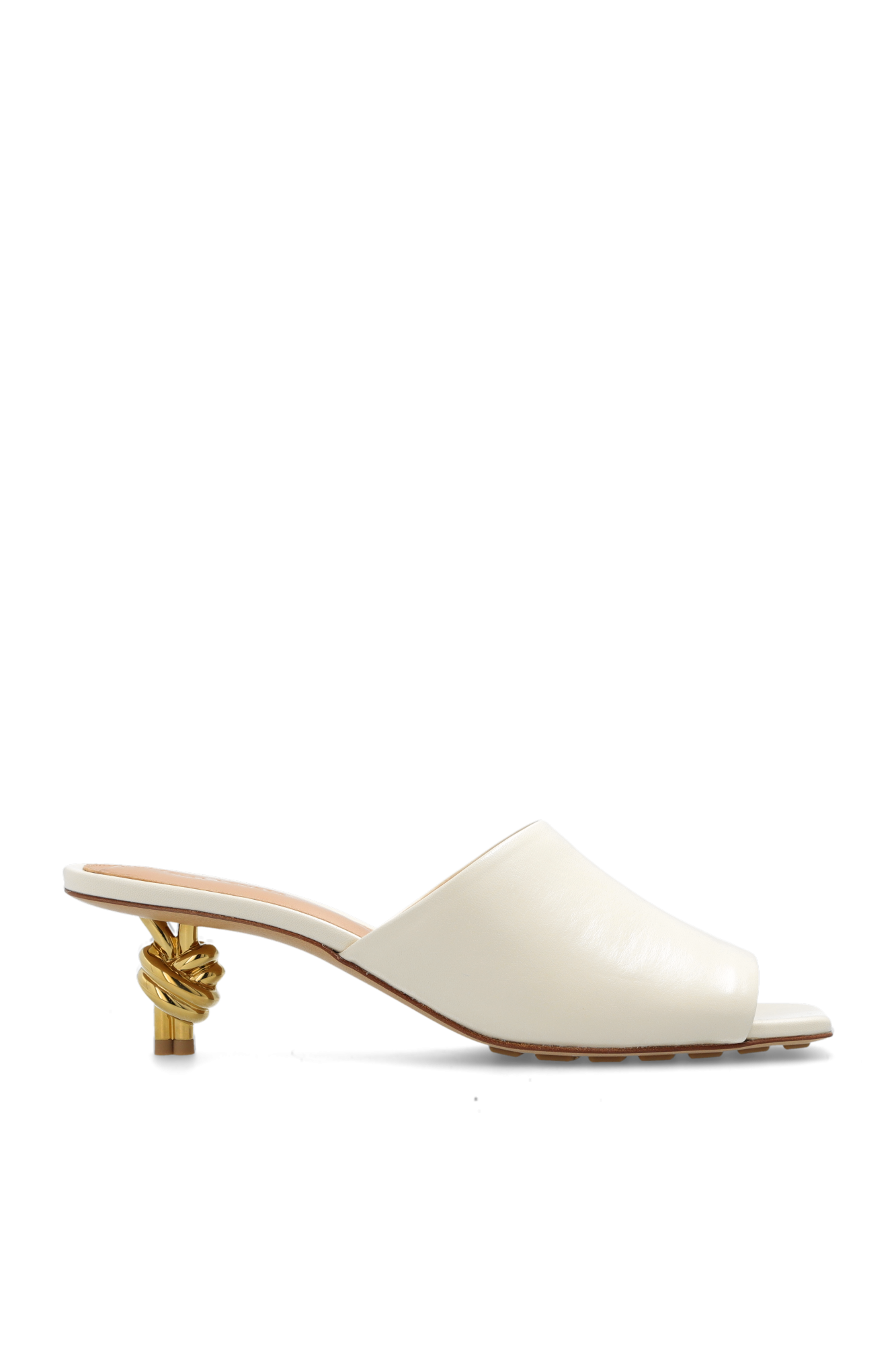 Bottega Veneta Sandalen Cream Leather mules item Bottega Veneta